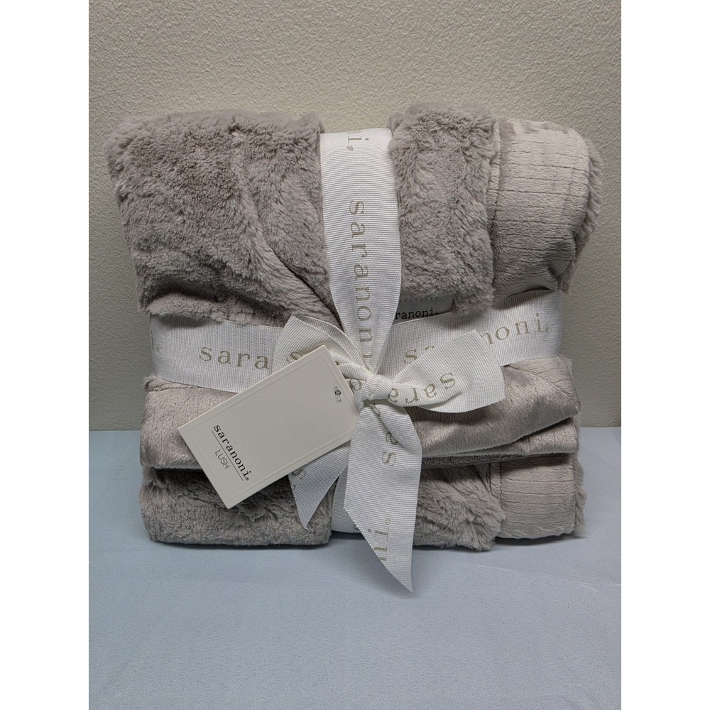 Saranoni Storm Cloud Luxury Large Blanket. 30" x 40" Baby Receiving